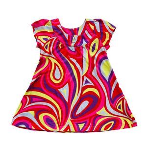 Hanna Andersson Colorful Retro Swing Dress Size 3T